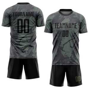 Camiseta de Fútbol de Camuflaje para Hombre, Manga Corta, Absorbe la Humedad, Ajuste Atlético, Uniforme para Todas las Temporadas, Ropa Deportiva para Adultos - Product Image 6