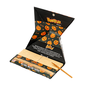 110mm King Size Unbleached Brown <b>Rolling</b> Papers with Filter Tips – Halloween Pumpkin Design, Honeypuff smoking accessories - Product Image 5