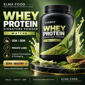 Proveedor de Proteína de Suero de Leche con Sabor a Vainilla de Marca Privada en Malasia, Fabricación OEM de Batidos WPC de Marca Personalizada, Crecimiento Muscular para Adultos, 20-29 g - Product Image 1