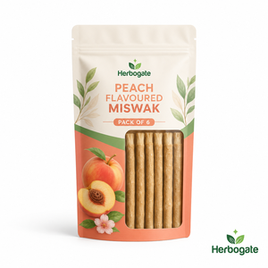 Paquetes de Miswak con Sabor a Durazno, Paquete de 6, Alternativa Natural al Cepillo de Dientes para la Limpieza Diaria de los Dientes, Aliento Fresco, Masaje de Encías y Portátil - Product Image 3