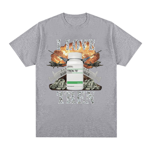 T-shirt graphique personnalisé tendance pour homme, col rond rétro, manches courtes décontractées, coupe oversize unisexe, 100 % coton écologique, épaules tombantes - Product Image 5