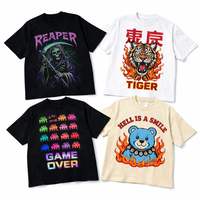 OEM Toptan Özelleştirilebilir Y2K Retro Moda Çok Yönlü Gotik Normal Kalıp Polyester/Pamuk Anti-UV Hızlı Kuruyan Erkek Tişörtü