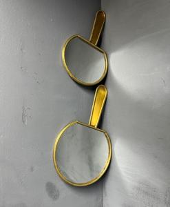 Luxury Modern Brass Handheld Round <b>Vanity</b> <b>Mirror</b> with Metal Frame for Wedding Diwali Tabletop <b>Dressing</b> <b>Table</b> Beauty Salon <b>Mirror</b> - Product Image 4