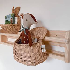 Bolsas de mimbre tejidas para bebés, cestas de almacenamiento encantadoras, cestas contenedoras a precio económico para bebés y recién nacidos - Product Image 4