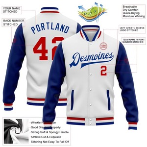 Veste universitaire pour homme, corps en laine personnalisé, manches en cuir, veste de baseball style Letterman, logo brodé, style universitaire, vêtement d'extérieur - Product Image 2