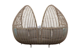 Juego de Muebles de Exterior Modernos Más Vendidos en 2025, Tumbona de Jardín con Marco de Aluminio y Mimbre, Tumbona para Hoteles y Villas - Product Image 4