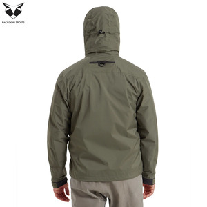 Waterproof Fishing <b>Jacket</b> Men's Outdoor Hooded Windbreaker Breathable Tactical Fishing Coat with Multi-Pockets <b>Rain</b> Gear - Product Image 5