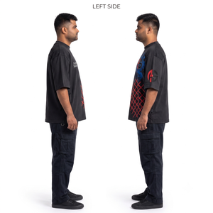 Camiseta de Hombre OEM Oversize 100% Algodón 180GSM Estilo Urbano de Alto Gramaje con Estampado Puff Personalizado y Sublimación, Gráfico Frontal 4XL-6XL - Product Image 3