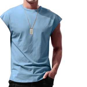 <b>Men's</b> Summer Casual Half Sleeve Eco-Friendly 100% Cotton Flannel Fitness Sports T-<b>Shirt</b> 100% Cotton - Product Image 2