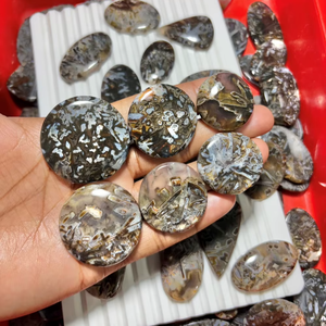 Cabujón de Ágata en Forma Mixta, Piedra Preciosa Suelta Hecha a Mano, Precio al por Mayor, 100% Natural, Buena Calidad, Joyería ASHU GEMS - Product Image 4