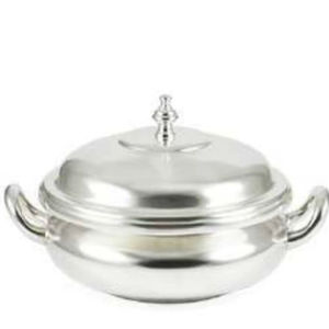Unique Silver Plated Metal <b>Dough</b> Modern Stainless Steel <b>Bowl</b> Dinnerware Polish <b>Dough</b> Serving <b>Bowl</b> Metal Handcrafted <b>Bowl</b> Dining - Product Image 1