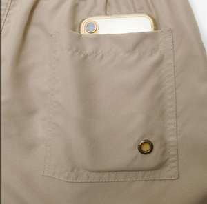 กางเกงว่ายน้ำชายหาดสำหรับผู้ชาย กางเกงกีฬาวิ่งชายหาด เป็นมิตรกับสิ่งแวดล้อม สีสันปรับแต่งได้ ป้องกันรังสียูวี ระบายอากาศได้ดี แห้งเร็ว กันน้ำ สีพื้น - Product Image 5