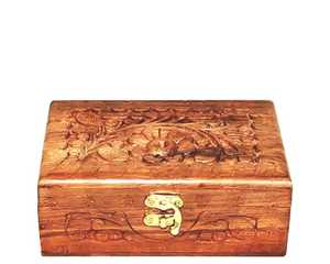 <b>Cheap</b> Premium Look Wooden Jewelry Box for <b>Rings</b>, Earrings, Necklaces and Bracelets with Natural Rustic Finish By AALIYAN IMPEX - Product Image 4