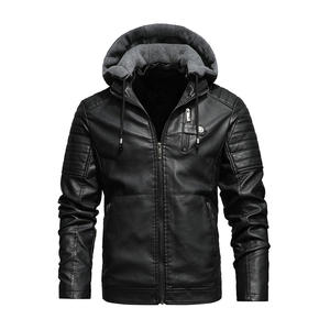 Chaqueta de Cuero Ecológica para Hombre, Talla Grande, con Logotipo Frontal, Resistente al Viento, Transpirable, Estilo Bomber, 6XL - Product Image 4