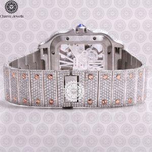 Reloj Charm Jewells de Lujo con Caja de Acero Inoxidable, Esfera de 38 mm, Movimiento Mecánico, Diseño Hueco, Cierre Oculto con Botón a Presión, Unisex 10 - Product Image 5