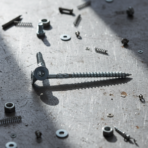 Vis autotaraudeuses à tête plate en acier au carbone de qualité industrielle classe 4.8 et 6.8 avec finition zinc/nickel/oxyde noir - Product Image 1