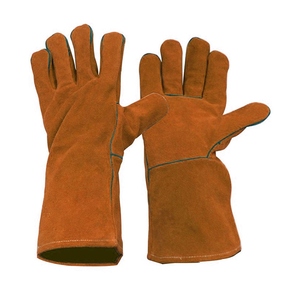 Guantes de Soldador de Cuero Vacuno de Primera Calidad, Resistentes al Fuego, Protección para Trabajo Pesado, Guantes para Asar a la Parrilla, Barbacoa y Horno - Product Image 2