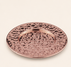 Handcrafted 100% Pure Hammered Copper Coaster <b>Set</b> For Drinks Luxury Polished Metal Round Coasters For Moscow Mule <b>Mugs</b> Wine Bar - Product Image 1