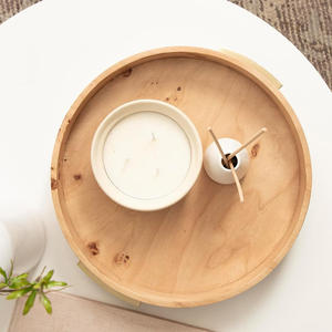 Large Wooden Serving Tray with Strong Raised <b>Border</b> for Family Meals, Party Catering, Buffet Food <b>Display</b> - Product Image 5