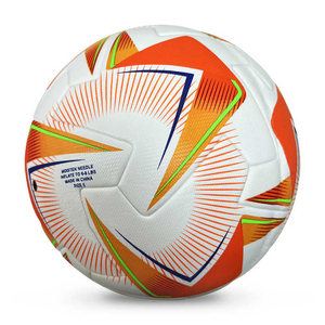 Balón de fútbol de poliuretano blanco y naranja con estampado por sublimación, balón deportivo para todas las estaciones, balón de fútbol para entrenamiento al aire libre, balón de fútbol con estampado por sublimación - Product Image 4