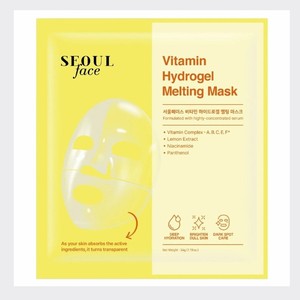 Mascarilla facial de hidrogel con vitamina C Dermal Skin Care Dermal Seoul 34g, productos para el cuidado de la piel con vitamina C, mascarilla facial de hidrogel Dermal 34g - Product Image 3
