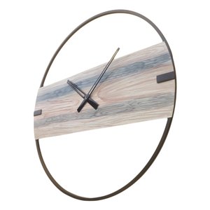 Fashionable Design <b>Wall</b> <b>Clocks</b> Best Indoor <b>Decor</b> Living Room Home And Office <b>Wall</b> Design <b>Clock</b> With Metal & Wooden Combo - Product Image 3