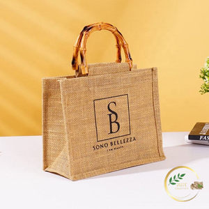 Bolsa de Yute de Primera Calidad, Bolsa de Compras Reutilizable y Duradera para el Mercado y Uso Diario - Product Image 2