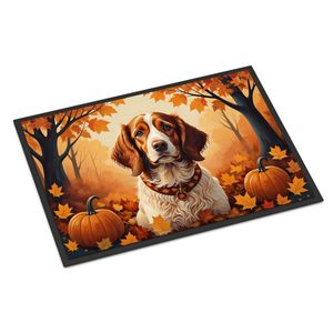 Brittany Spaniel Fall Paillasson Paillasson Antidérapant Lavable Low Pile Intérieur Extérieur Tapis D'entrée 24H X 36W Tapis De Porte Avant - Product Image 1