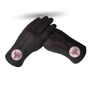 Gants maçonniques de qualité supérieure avec texture lisse, sensation légère et construction durable pour les événements formels - Product Image 6