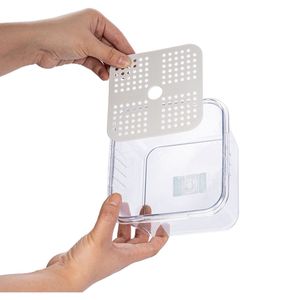 Lot de 3 boîtes alimentaires carrées Hokori, sans BPA, hermétiques, en plastique, avec couvercles - Product Image 3