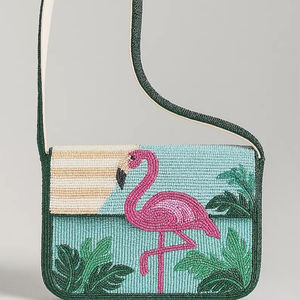 Nuevo Bolso de Mano con Cuentas de Diseño para Mujer, Bolso de Mano Metálico con Mosaico, Patrón Bohemio en Dorado y Verde, 7 Pulgadas, al Precio Más Bajo - Product Image 1