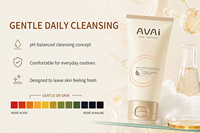 AVAI Nettoyant Éclaircissant Visage à la Vitamine C et aux Acides Aminés, Mousse Nettoyante Quotidienne pour le Visage, Vente en Gros