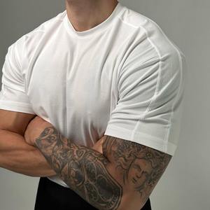 T-shirt de compression pour homme, coupe ajustée, performance athlétique, manches courtes, couche de base pour l'entraînement, vêtement de sport pour la gym - Product Image 2