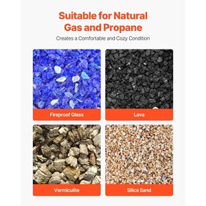 12 pezzi riutilizzabili da 4 pollici in ceramica palle di fuoco rotonde pietre di Lava rocce per caminetti confezione da 12 - Product Image 5