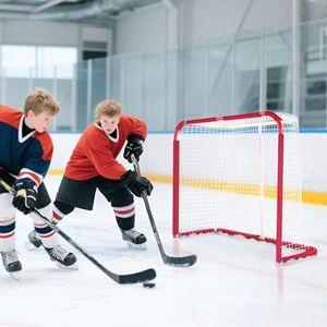 Portería de Fútbol para Jardín Resistente a la Intemperie con Marco de Acero y Malla de PE, Fácil de Montar, Equipo de Entrenamiento - Product Image 1