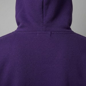 Sudadera con Capucha de Alta Calidad para Hombre, Color Morado con Pedrería, Corte Regular, Informal, Tejida, con Diseño de Puntos Brillantes, Ropa Urbana para Otoño - Product Image 6