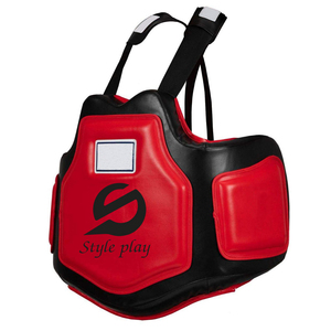 Protector de Pecho de Boxeo de Cuero Genuino de Primera Calidad, Nuevo Protector de Pecho para Entrenamiento de Kick Boxing y Combate - Product Image 1