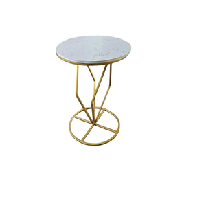 Metal Marble Top Coffee <b>Side</b> <b>Table</b> with a Mirror Top for a Stylish and Luxurious Room Accent - Product Image 5