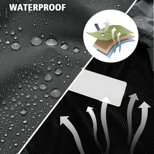 Survêtement de pluie unisexe en polyester robuste et imperméable avec capuche ajustable pour les conditions météorologiques extrêmes, le travail en extérieur et la randonnée - Product Image 6