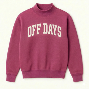 Sweat-shirt à col montant Urban Daily, coupe ample, en molleton de coton, pull chaud d'hiver, streetwear décontracté, haut simple - Product Image 1