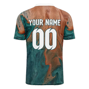 100% Polyester Men's <b>Soccer</b> Jersey Full Sublimated Lightweight Summer Quick-Dry Breathable Customized Logo Printing OEM Service - Product Image 3