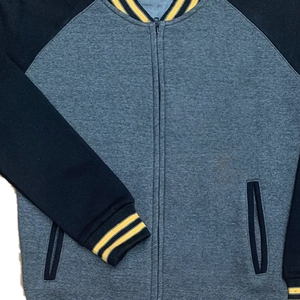 Veste en molleton gris foncé APA Varsity |    Blouson bomber universitaire |   Vêtements de streetwear urbain en chenille Ice Cold - Product Image 6