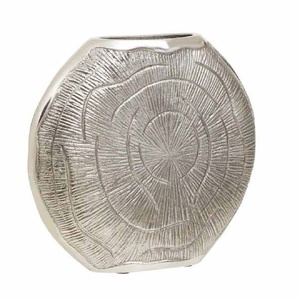 Venta caliente florero de metal moderno con acabado de efecto roble florero de aluminio decorativo para la decoración de la sala de estar de la oficina en casa - Product Image 1