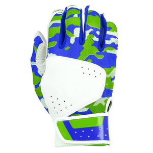 Gants de frappe en cuir bleu, vert et blanc, unisexes, pour adultes, respirants, ambidextres, en tissu tricoté, avec fermeture auto-agrippante - Product Image 6