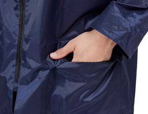 Customized <b>Polyester</b> Hooded Solid Rainsuit with Vent on Back Quick-drying Breathable Comfortable Fabric for Rainy Days - Product Image 5