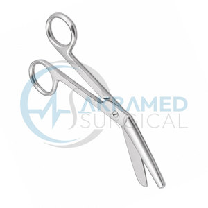 Ciseaux à pansements Reynolds en acier inoxydable, instrument chirurgical, ciseaux à pansements angulaires réutilisables certifiés CE, manuels - Product Image 5