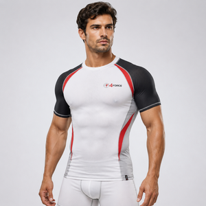 Custom Clothing Rush Guard Sun Protection Clothing <b>Men</b> <b>Compression</b> <b>Shirt</b> Rashguard <b>Men</b> Rash Vests Rash Guard Best Short Sleeve - Product Image 1