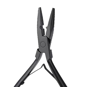 Pince à extensions capillaires professionnelle de haute qualité en acier inoxydable chirurgical argenté, personnalisable, pour usage commercial - Product Image 2