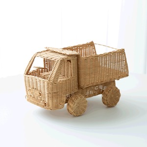 Juguetes de construcción a precio de mayorista, camión de ratán, camiones miniatura trenzados, juego imaginativo para niños - Product Image 2