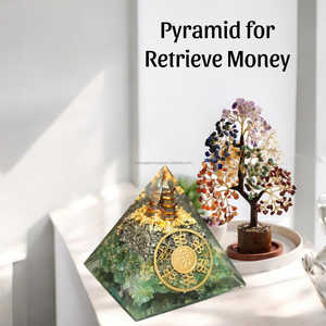 Crayon Pyrite en Jade Vert Sculpté, Pyrite, Bobine de Cuivre, Pyramide Orgone, Outil de Récupération d'Argent, Pierre Semi-Précieuse, Artisanat - Product Image 4